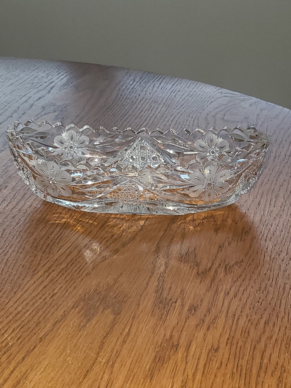 Vintage - American Brilliant Period cut crystal glass celery dish. - Picture 6 of 6